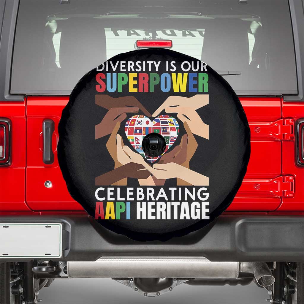 AAPI Heritage Month Spare Tire Cover Diversity Is Our Superpower Asian American and Pacific Islander Countries