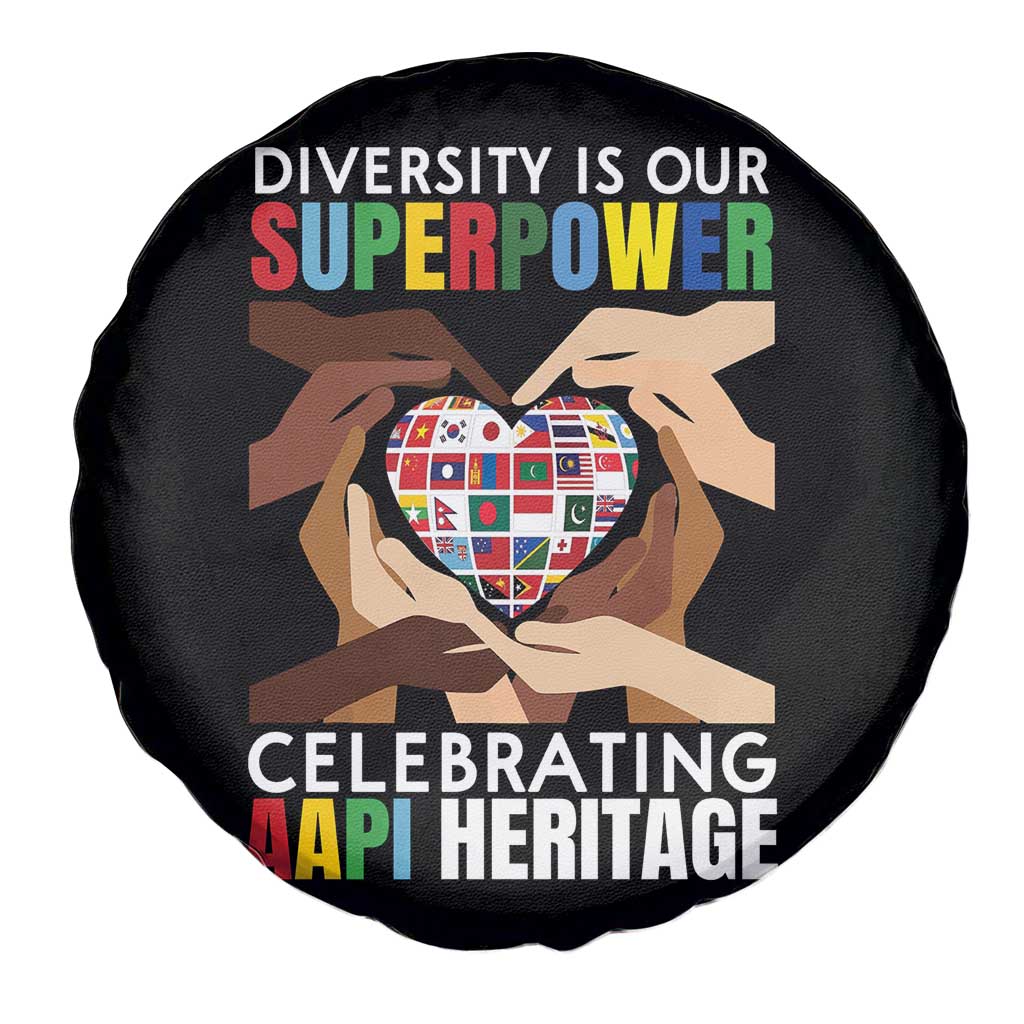 AAPI Heritage Month Spare Tire Cover Diversity Is Our Superpower Asian American and Pacific Islander Countries