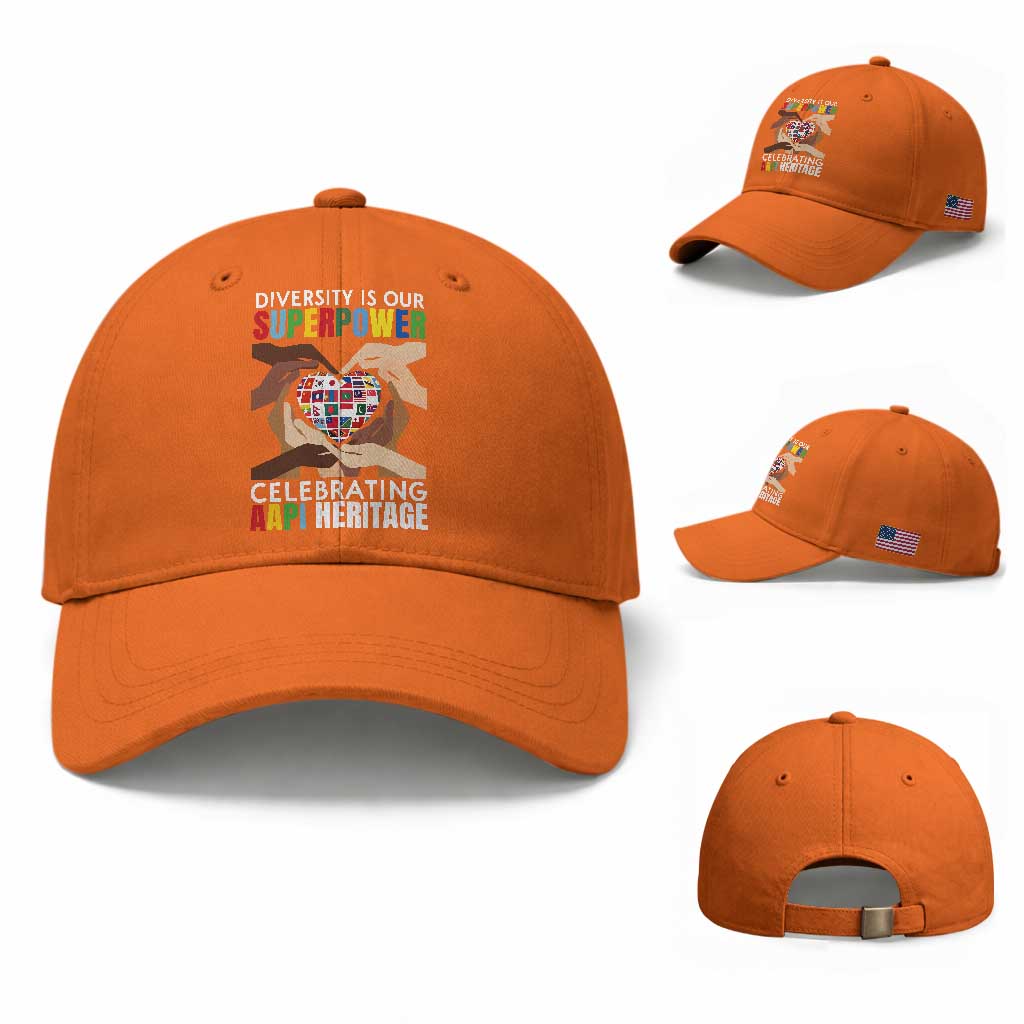 AAPI Heritage Month Baseball Cap Diversity Is Our Superpower Asian American and Pacific Islander Countries