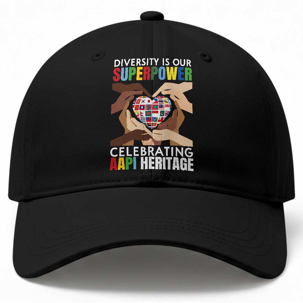 AAPI Heritage Month Baseball Cap Diversity Is Our Superpower Asian American and Pacific Islander Countries
