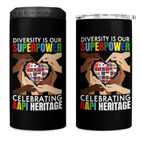 AAPI Heritage Month 4 in 1 Can Cooler Tumbler Diversity Is Our Superpower Asian American and Pacific Islander Countries