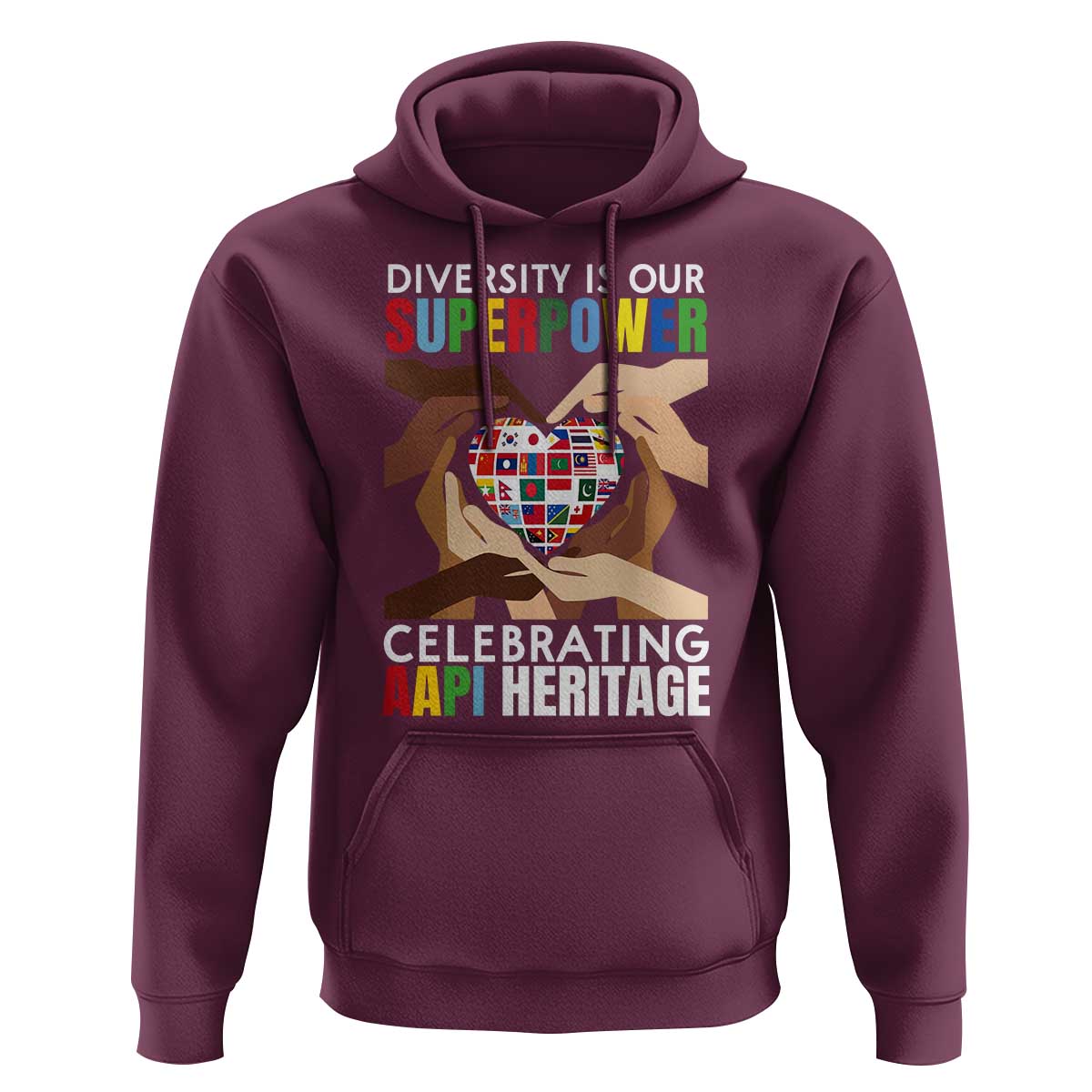AAPI Heritage Month Hoodie Diversity Is Our Superpower Asian American and Pacific Islander Countries