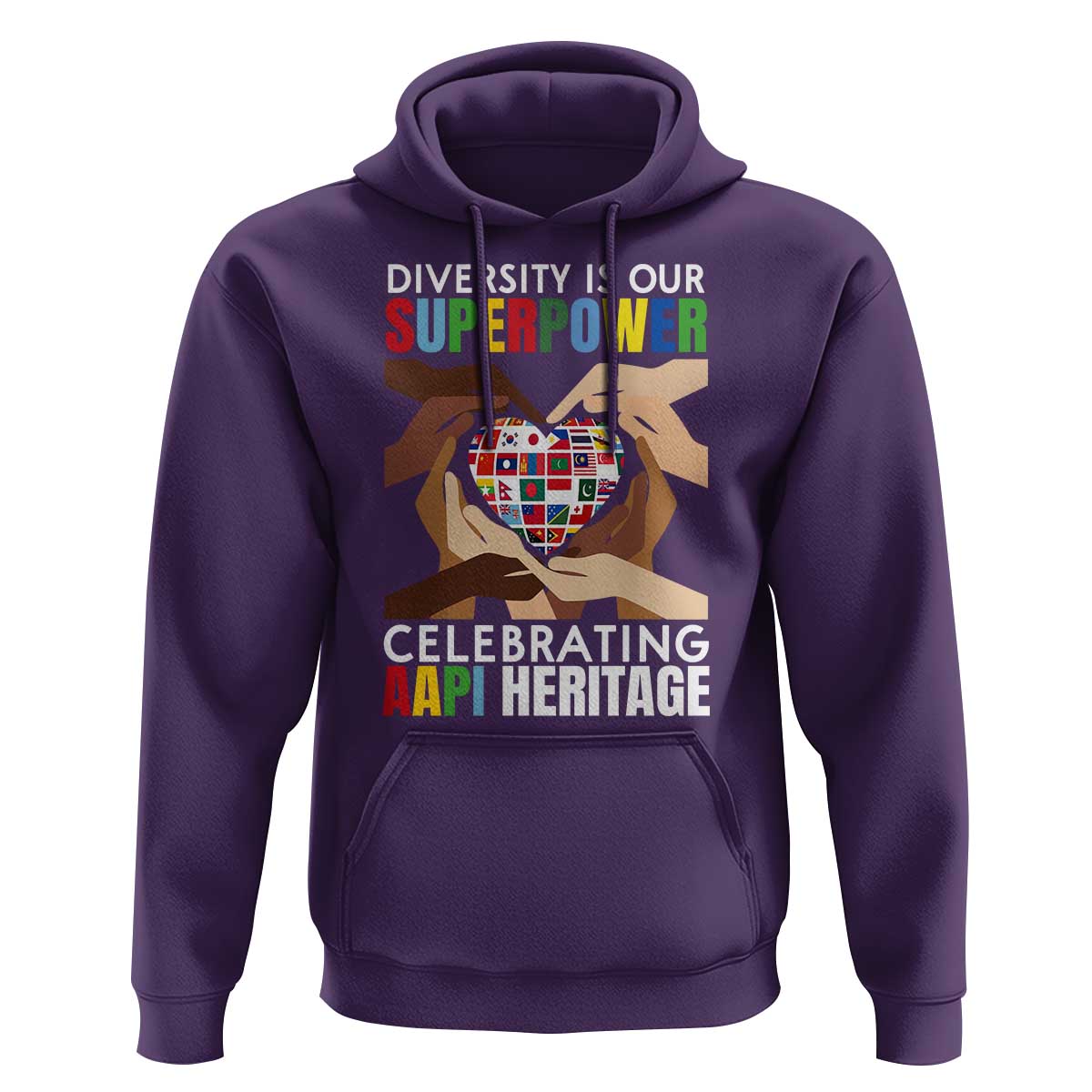 AAPI Heritage Month Hoodie Diversity Is Our Superpower Asian American and Pacific Islander Countries