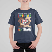 AAPI Heritage Month T Shirt For Kid Diversity Is Our Superpower Asian American and Pacific Islander Countries
