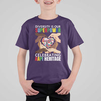 AAPI Heritage Month T Shirt For Kid Diversity Is Our Superpower Asian American and Pacific Islander Countries