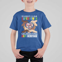 AAPI Heritage Month T Shirt For Kid Diversity Is Our Superpower Asian American and Pacific Islander Countries