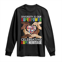 AAPI Heritage Month Long Sleeve Shirt Diversity Is Our Superpower Asian American and Pacific Islander Countries