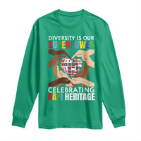 AAPI Heritage Month Long Sleeve Shirt Diversity Is Our Superpower Asian American and Pacific Islander Countries
