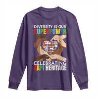 AAPI Heritage Month Long Sleeve Shirt Diversity Is Our Superpower Asian American and Pacific Islander Countries