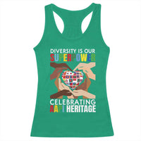 AAPI Heritage Month Racerback Tank Top Diversity Is Our Superpower Asian American and Pacific Islander Countries