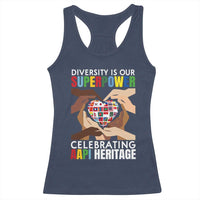 AAPI Heritage Month Racerback Tank Top Diversity Is Our Superpower Asian American and Pacific Islander Countries