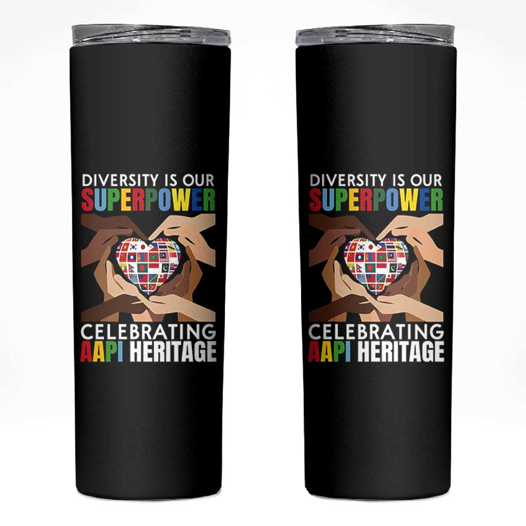 AAPI Heritage Month Skinny Tumbler Diversity Is Our Superpower Asian American and Pacific Islander Countries