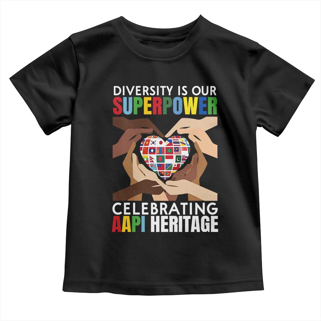 AAPI Heritage Month Toddler T Shirt Diversity Is Our Superpower Asian American and Pacific Islander Countries