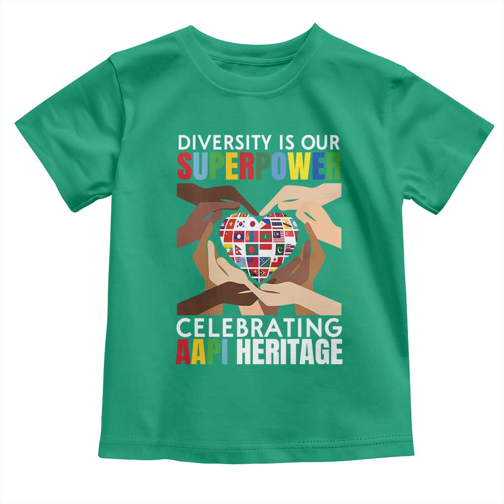 AAPI Heritage Month Toddler T Shirt Diversity Is Our Superpower Asian American and Pacific Islander Countries