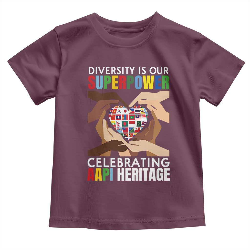 AAPI Heritage Month Toddler T Shirt Diversity Is Our Superpower Asian American and Pacific Islander Countries