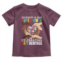 AAPI Heritage Month Toddler T Shirt Diversity Is Our Superpower Asian American and Pacific Islander Countries