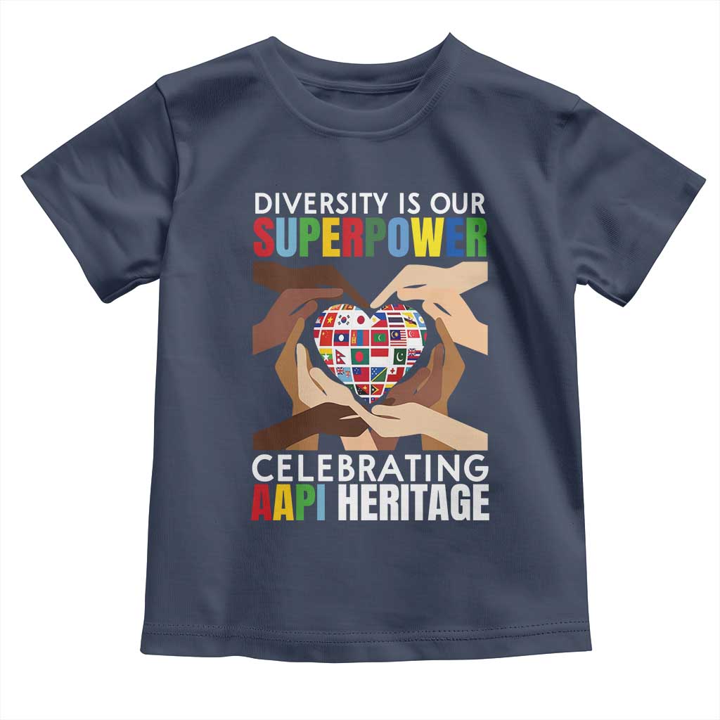 AAPI Heritage Month Toddler T Shirt Diversity Is Our Superpower Asian American and Pacific Islander Countries
