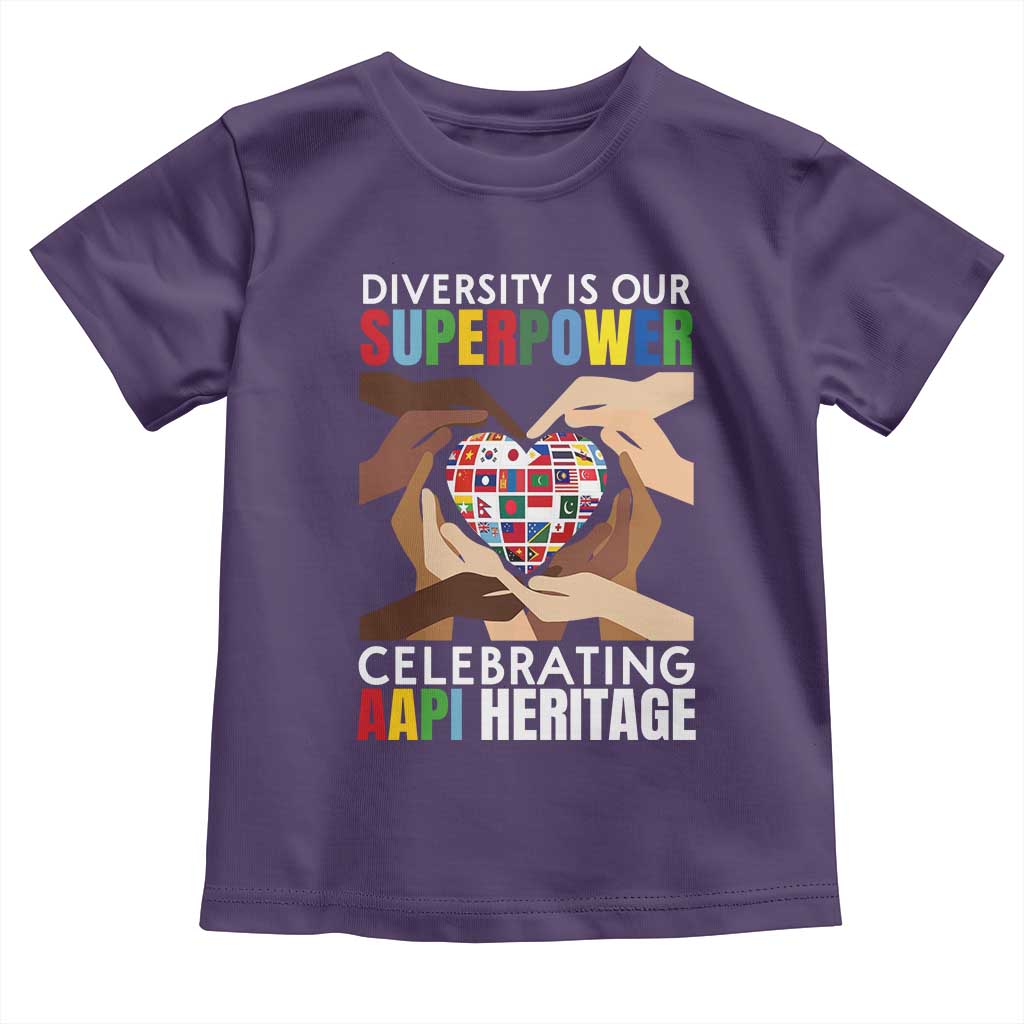 AAPI Heritage Month Toddler T Shirt Diversity Is Our Superpower Asian American and Pacific Islander Countries