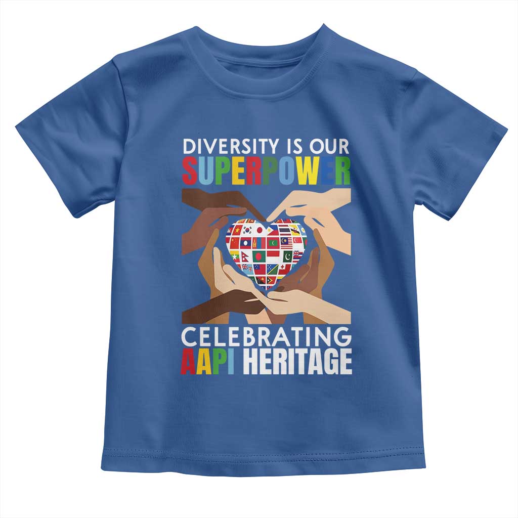 AAPI Heritage Month Toddler T Shirt Diversity Is Our Superpower Asian American and Pacific Islander Countries
