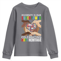 AAPI Heritage Month Youth Sweatshirt Diversity Is Our Superpower Asian American and Pacific Islander Countries