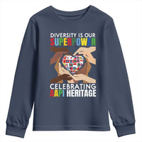AAPI Heritage Month Youth Sweatshirt Diversity Is Our Superpower Asian American and Pacific Islander Countries