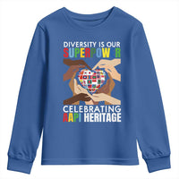 AAPI Heritage Month Youth Sweatshirt Diversity Is Our Superpower Asian American and Pacific Islander Countries
