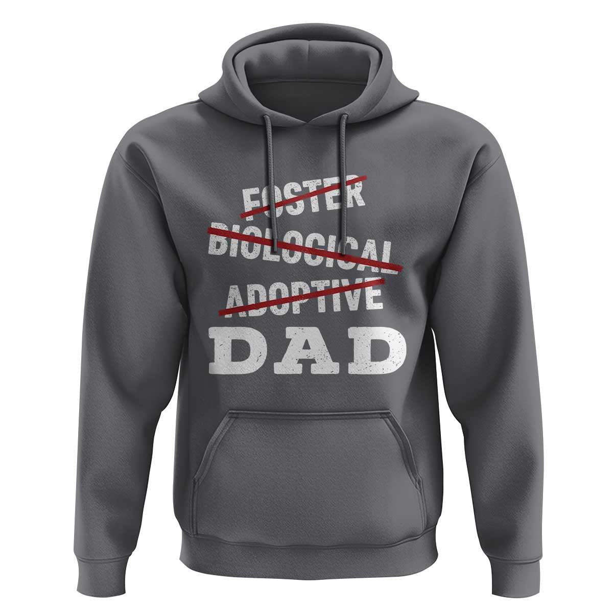Funny Biological Adoptive Foster Dad Hoodie Fathers Day - Wonder Print Shop