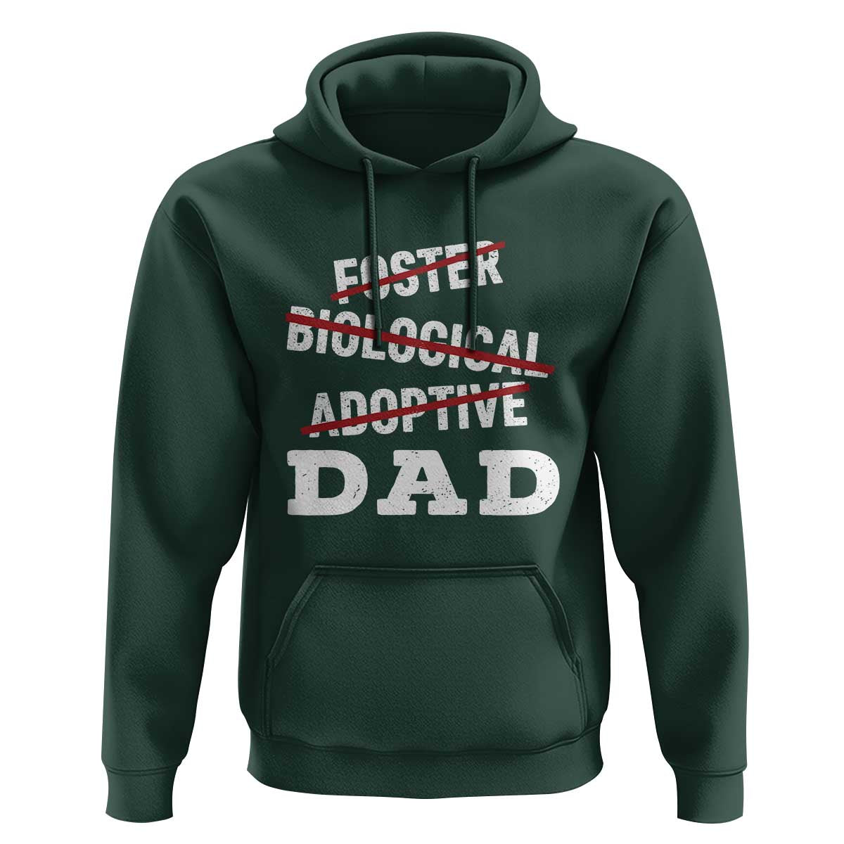 Funny Biological Adoptive Foster Dad Hoodie Fathers Day - Wonder Print Shop