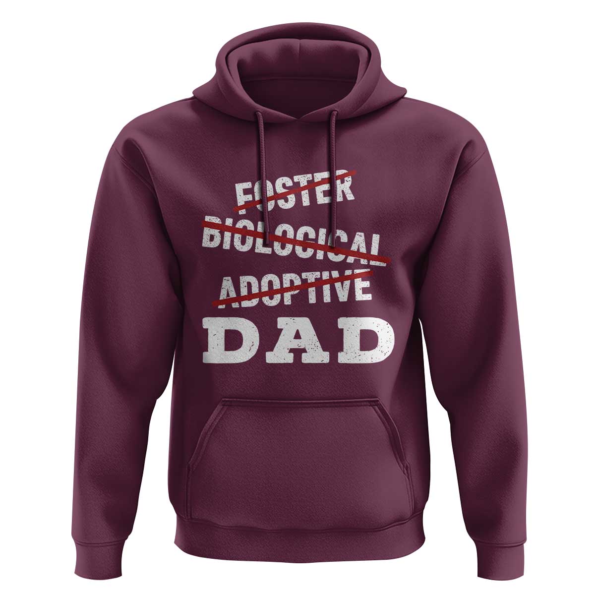 Funny Biological Adoptive Foster Dad Hoodie Fathers Day - Wonder Print Shop