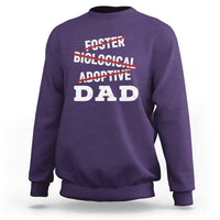 Funny Biological Adoptive Foster Dad Sweatshirt Fathers Day - Wonder Print Shop
