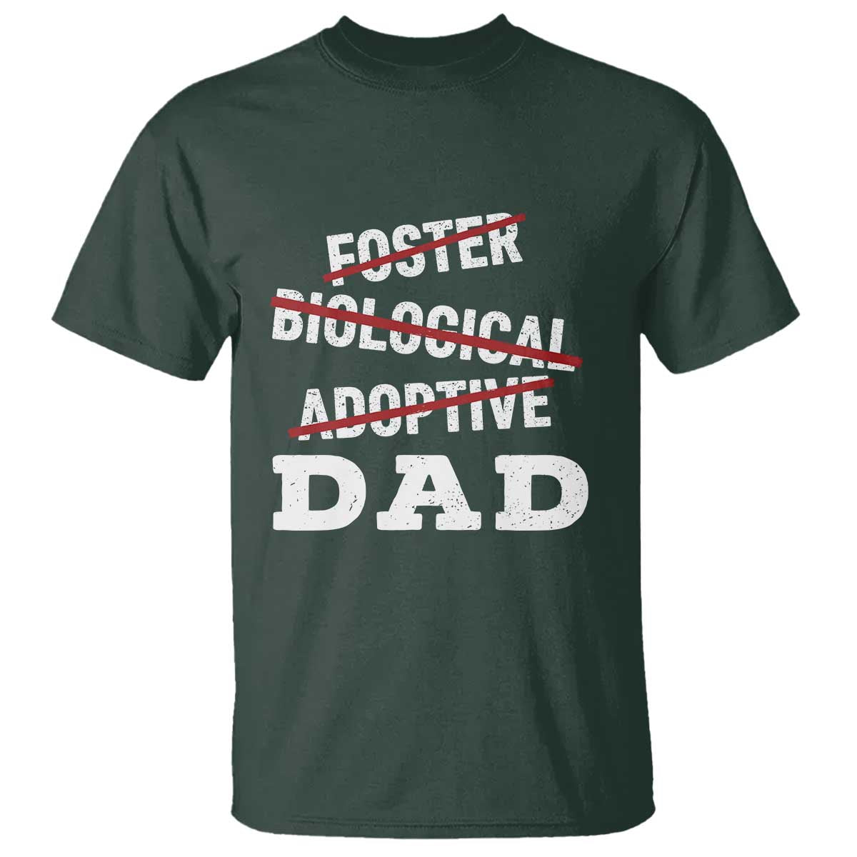 Funny Biological Adoptive Foster Dad T Shirt Fathers Day - Wonder Print Shop