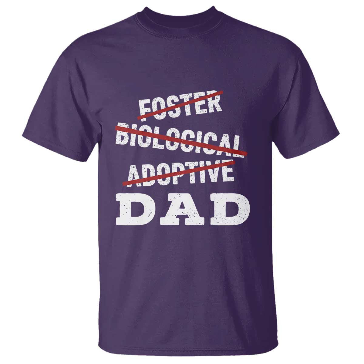 Funny Biological Adoptive Foster Dad T Shirt Fathers Day - Wonder Print Shop