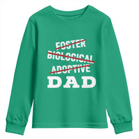 Funny Biological Adoptive Foster Dad Youth Sweatshirt Fathers Day - Wonder Print Shop