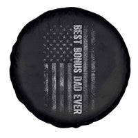 Funny Best Bonus Dad Ever Spare Tire Cover Fathers Day American Flag