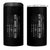 Funny Best Bonus Dad Ever 4 in 1 Can Cooler Tumbler Fathers Day American Flag