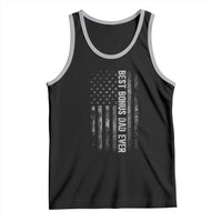 Funny Best Bonus Dad Ever Tank Top Fathers Day American Flag