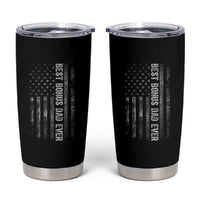 Funny Best Bonus Dad Ever Tumbler Cup Fathers Day American Flag