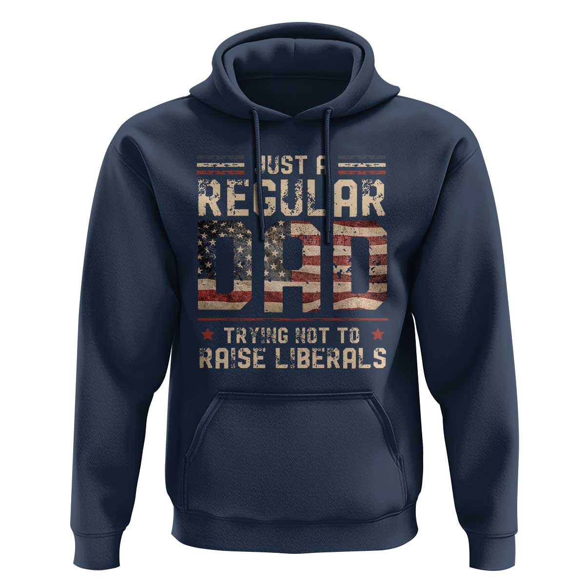 Funny Just A Regular Dad Trying Not To Raise Liberals Hoodie Fathers Day