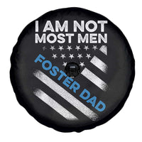 Funny Foster Parent I Am Not Most Men Foster Dad Spare Tire Cover American Flag