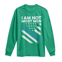 Funny Foster Parent I Am Not Most Men Foster Dad Long Sleeve Shirt American Flag