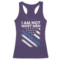 Funny Foster Parent I Am Not Most Men Foster Dad Racerback Tank Top American Flag