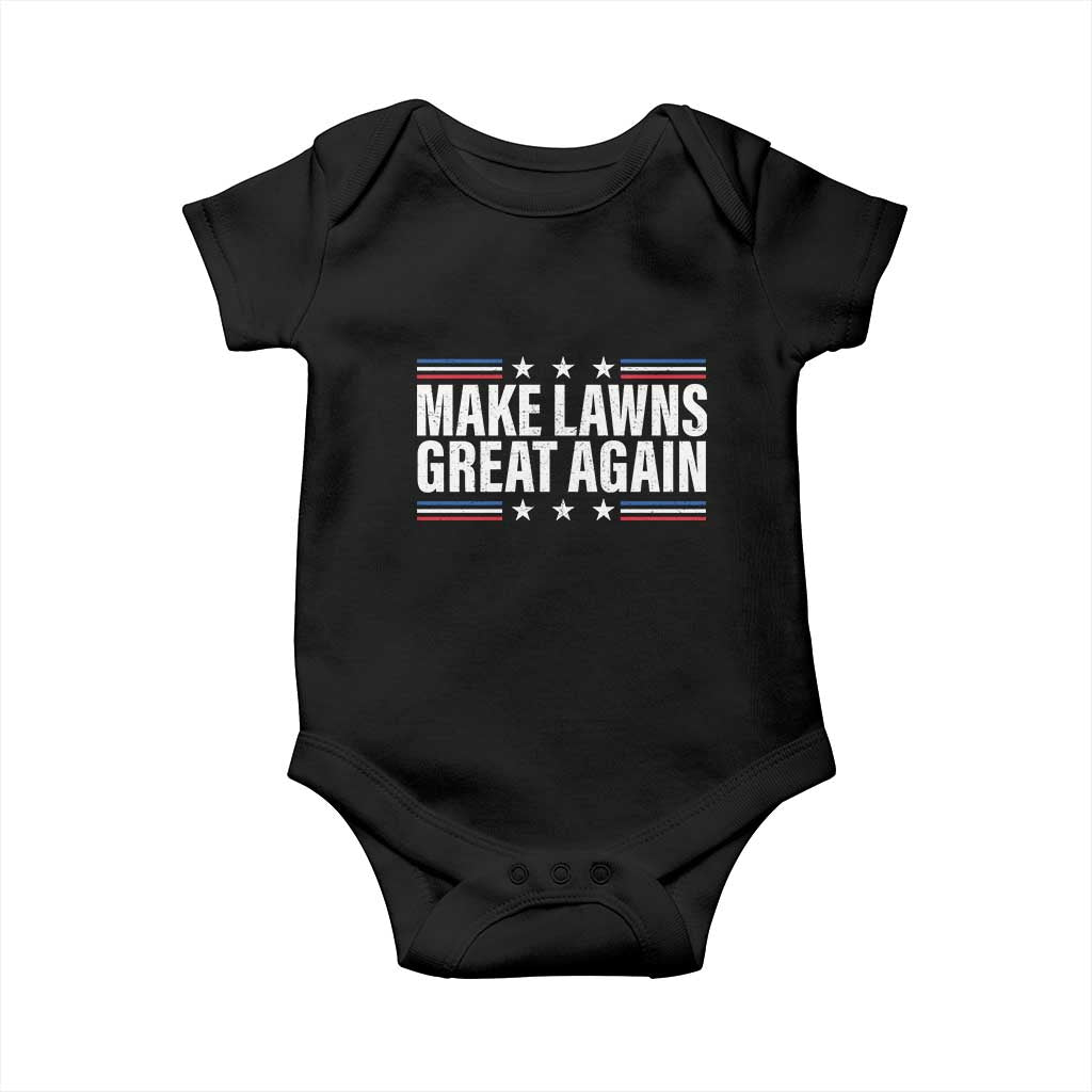 Funny Make Lawns Great Again Baby Onesie Lawn Mower Dad Gardener - Wonder Print Shop