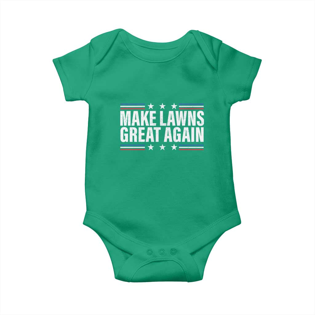Funny Make Lawns Great Again Baby Onesie Lawn Mower Dad Gardener - Wonder Print Shop
