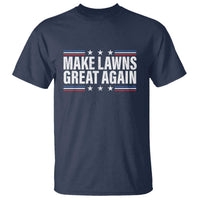 Funny Make Lawns Great Again T Shirt Lawn Mower Dad Gardener - Wonder Print Shop