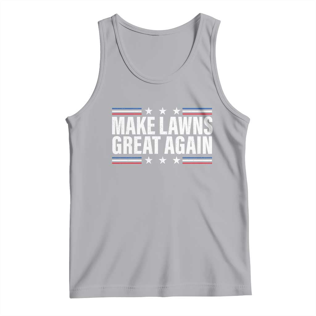 Funny Make Lawns Great Again Tank Top Lawn Mower Dad Gardener - Wonder Print Shop