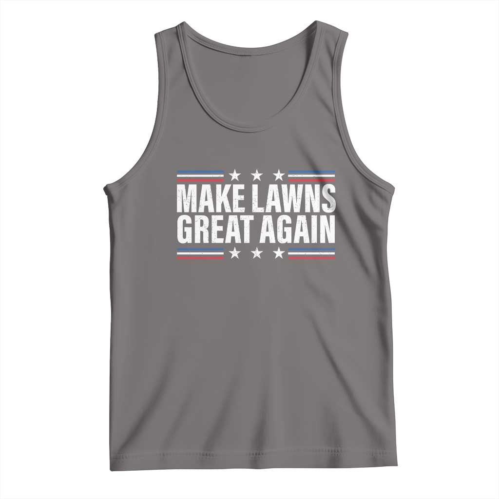 Funny Make Lawns Great Again Tank Top Lawn Mower Dad Gardener - Wonder Print Shop