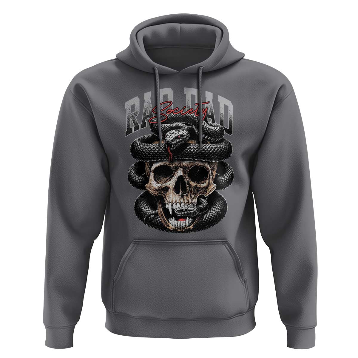 Funny Rad Dad Society Hoodie Dad Life Skull Snake Fathers Day