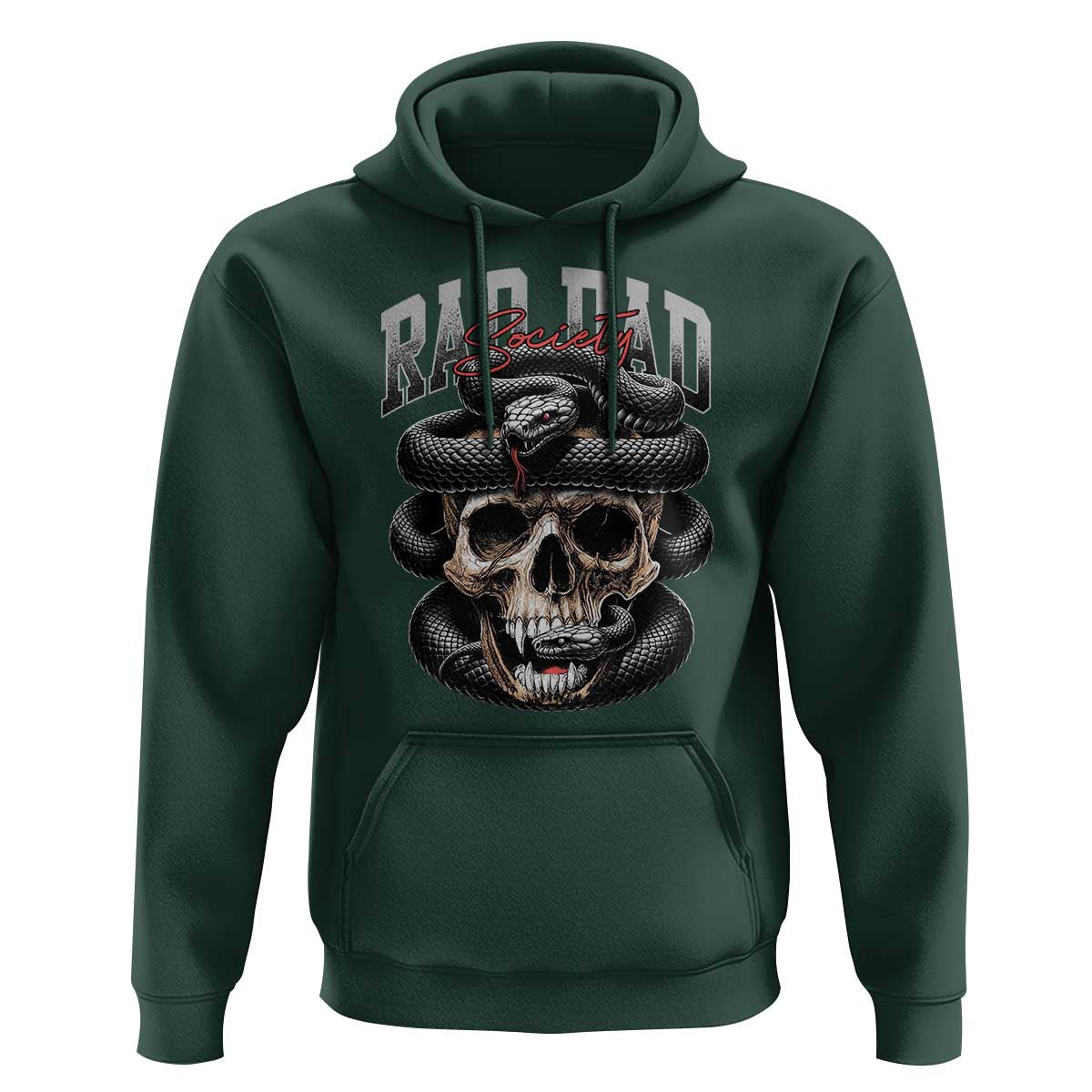 Funny Rad Dad Society Hoodie Dad Life Skull Snake Fathers Day