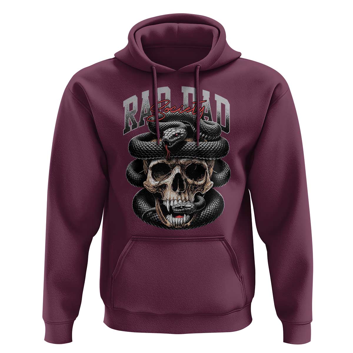 Funny Rad Dad Society Hoodie Dad Life Skull Snake Fathers Day
