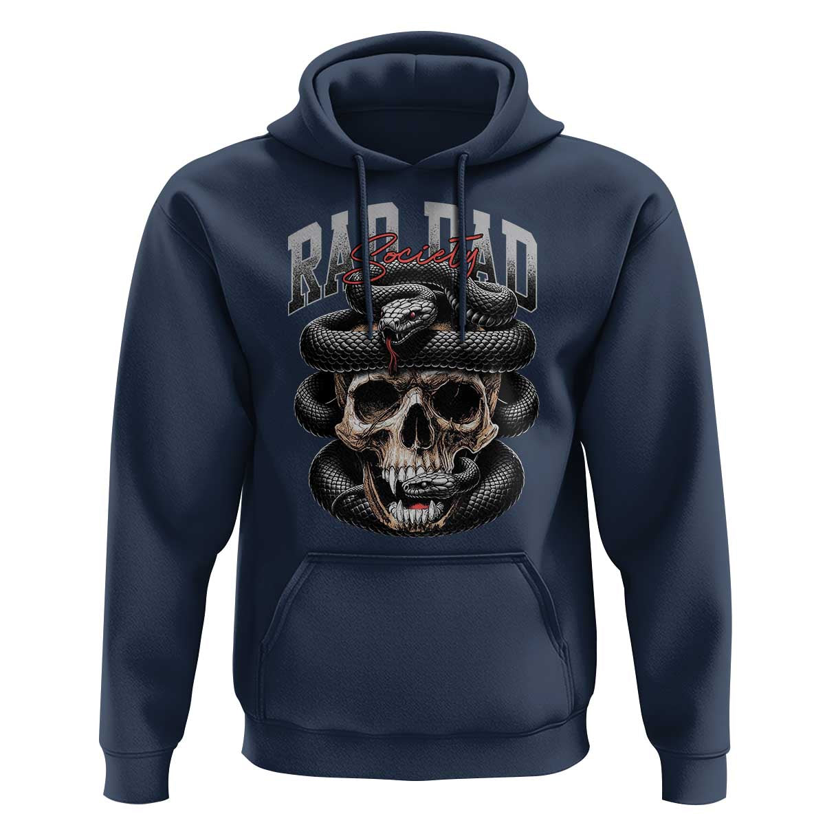 Funny Rad Dad Society Hoodie Dad Life Skull Snake Fathers Day